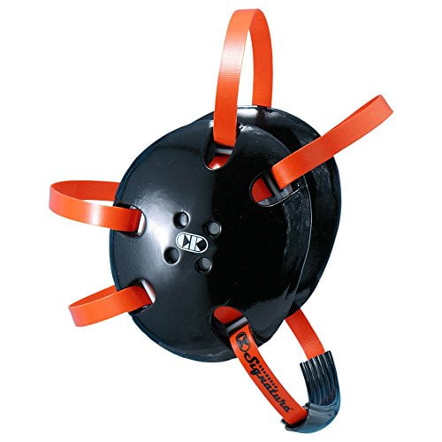 New Cliff Keen E58 Wrestling Headgear OSFA Signature 4-strap FOAM Black/Orange