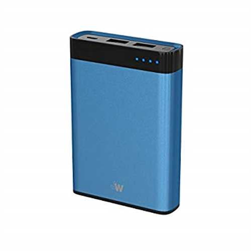 Just Wireless 10000mAh 2-Port Power Bank - Blue