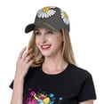 thumbnail image 2 of Baseball Cap, Keep Life Simple Daisy Flower Trucker Hats Women Dad Hat for Workouts - Baseball hat Adjustable Size, 2 of 7