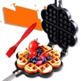 thumbnail image 4 of Love Waf-fle Baking D Household Non-stick Cake Bakeware DIY Wa-ffle, 4 of 6
