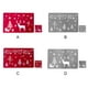 thumbnail image 4 of Moyic 12 unidades/juego de manteles de con temática navideña, posavasos para el hogar, restaurante, juego de almohadillas de PVC para comedor, B Kits de decoración para fiestas Rojo Adular Moyic HA000267-01B, 4 of 6