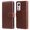 Brown, variant on Wallet Phone Case for Xiaomi 12 with Card Holder and Stand Function Brown