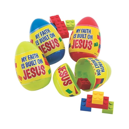 Fun Express Religious Easter Eggs, 12Pack, Plastic, Prefilled