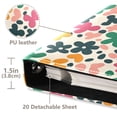 thumbnail image 3 of FORMRS 3 Ring Photo Album 4"x6" Self Adhesive Large Capacity PU Leather Cover, Floral Blooms, 3 of 8