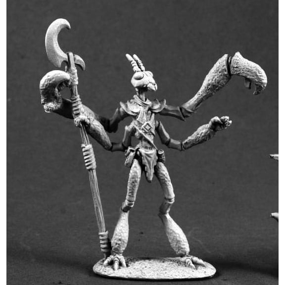 Reaper Miniatures Klichik, Mantis Warrior #03552 Dark Heaven Unpainted Metal