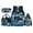 Shark Blue, variant on Jeiento Axolotl 17 Inch Large Capacity Schoolbag Set 4-Piece Lunch Bag Pencil Case Water Bottle Holder Galaxy Sky Lightweight Backpack for Girls Kids