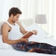 thumbnail image 5 of Balery Lazy Stone Bear Pantalones de pijama para hombre, pijama ultraligero, pantalón de descanso-3X-Large, 5 of 6