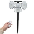 thumbnail image 3 of Solar Wall Lamp 164 LED IP65 Waterproof 2000LM High Brightness Decorative Solar Powered Lamp for Garden Yard, 3 of 7