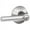 Polished Chrome, variant on Schlage F40BRW622 Broadway Lever Matte Black