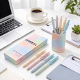 thumbnail image 2 of Rollerball Gel Pens 5Pcs Multicolor Quick-Drying Ink with Refill, Press Type Carbon Pens for Office Writing, 2 of 6