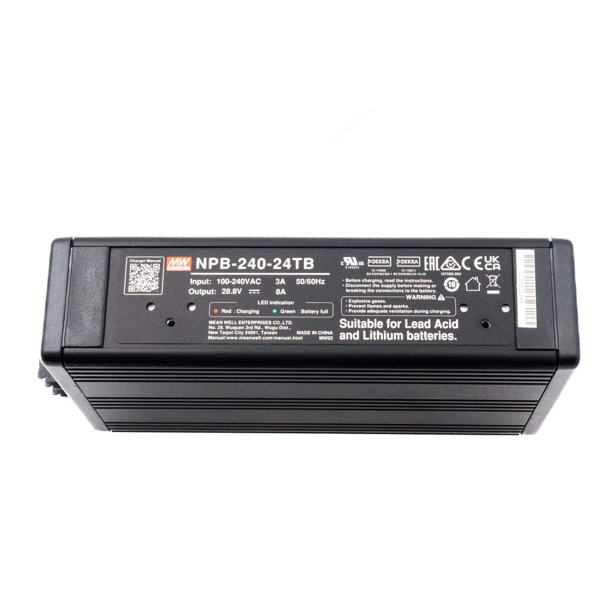 Mean Well NPB-240-24TB Battery Charger 240W 24V Terminal Block