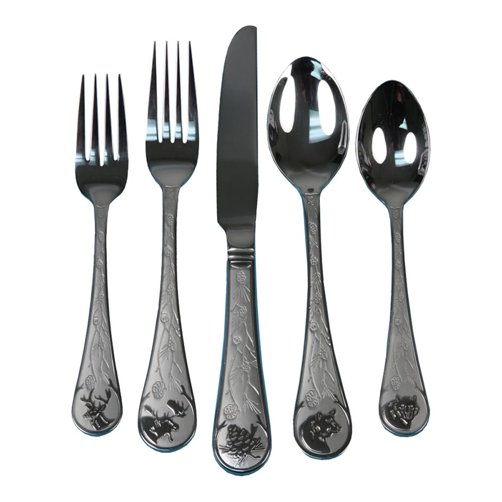 Rivers Edge Products 20 Piece Outdoor Ss Flatware Set