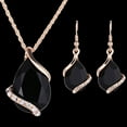 thumbnail image 4 of 3PCS Women's Fashion Rhinestone Choker Chain Necklace Drop Earrings Jewelry Set, 4 of 8