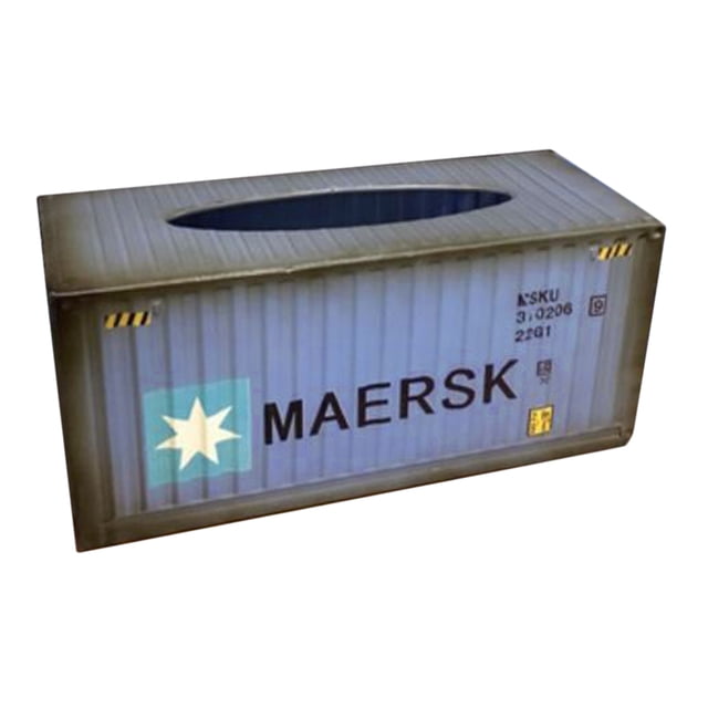 Cubierta Caja de Pañuelos Metal Servilleta de Papel Higiénico para Hogar - Pentagramas azules Sunnimix Contenedor de tejido de hierro