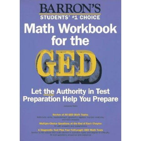 Math Workbook for the GED (Barron's Math Workbook for the GED) [Paperback - Used]