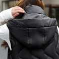 thumbnail image 4 of HAPIMO Womens Puffer Vest Sleeveless Zip Up Quilted Coat Stand Collar Gilet Jacket with Pockets Cotton Hoodie Black L, 4 of 9