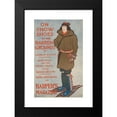 thumbnail image 2 of Edward Penfield 17x24 Black Modern Framed Museum Art Print Titled - On Snow-Shoes to the Barren Grounds by Caspar Whitney (1896), 2 of 5