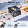 thumbnail image 3 of KFFKFF Chamber Vacuum Sealer, 380W Vacuum Pump Power, Sealing Bag Packing Machine for Wet Foods, Meat, Compact Design with 11.5 in Sealing Length, 3 of 9
