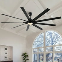 84 inch super large black ceiling fan with remote control