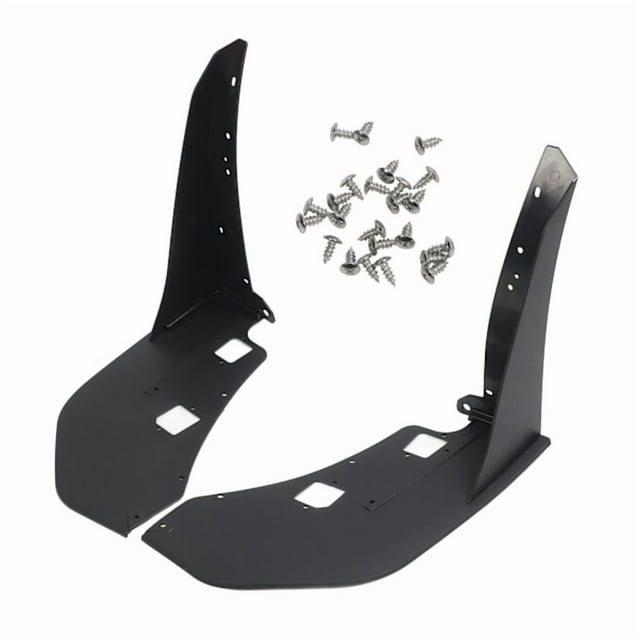 Pair Front Bumper Corner Spoiler Black Prevent Collision Front Side Corner Wing Kit for Mustang GT500 2014 to 2021