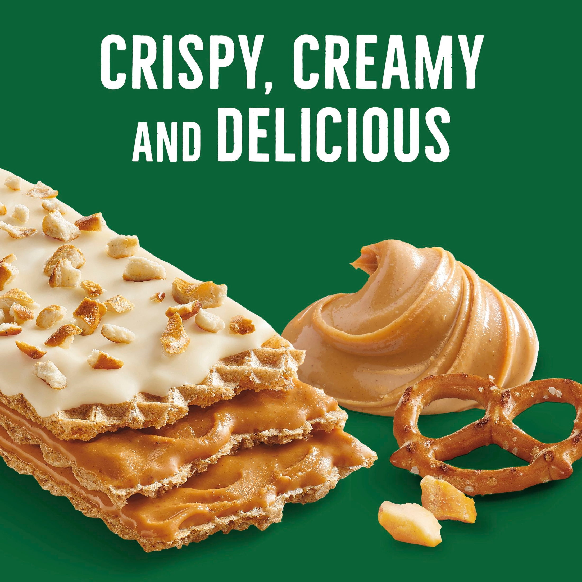 (2 pack) Nature Valley Crispy Creamy Wafer Bars, Pretzel Peanut Butter, 5 Bars, 6.5 oz