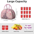 thumbnail image 5 of Lunch Bag Women Insulated Lunch Box Reusable Leakproof Large Cooler Tote for Healthy Eating Enthusiasts with Side Pockets for Work Office Picnic Paris new, 5 of 7