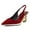 Red Velvet, variant on FSJ Women Special Gold Chain Slingback Pumps Chunky Heel Pointed Toe Slip On Sandals Dressy High Heel Casual Wedding Office Shoes Size 8 Black