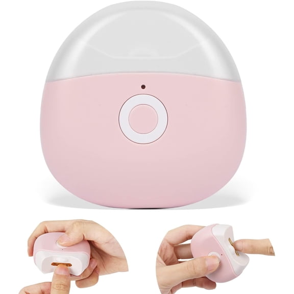 Aorsher 2 Speeds Electric Nail Clipper with LED Light, USB Rechargeable Automatic Nail Trimmer with Nail Scraps Storage, Safety Fingernail Clipper for Adult, Seniors and Caregivers