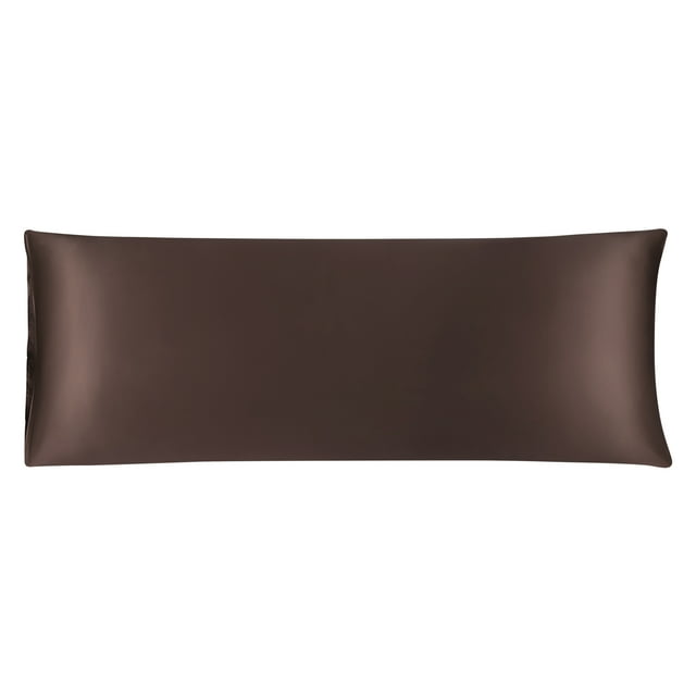 Unique Bargains Taie d'Oreiller pour le Corps en Satin Luxe Rafraîchissante Anti-Froissement Soyeuse Longue