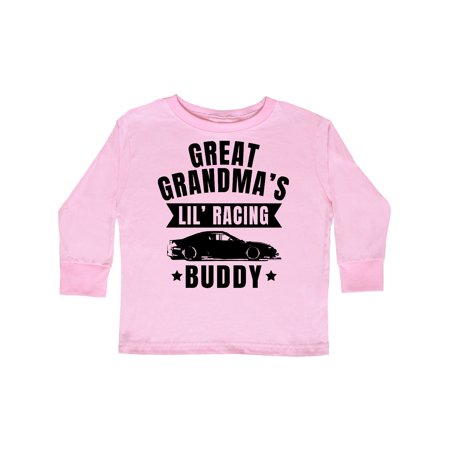 

Inktastic Great Grandmas Lil Racing Buddy Gift Toddler Boy or Toddler Girl Long Sleeve T-Shirt