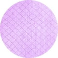 thumbnail image 1 of Ahgly Company Indoor Round Oriental Purple Industrial Area Rugs, 6' Round, 1 of 4