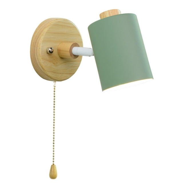 Pantalla de lámpara de aplique de pantalla, soporte decorativo nórdico montado en la pared para Interruptor de cremallera verde jinwen Pantalla de lámparas de pared