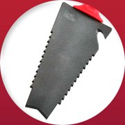 Root Slayer 17011 Heavy Duty Steel Garden Trowel with Serrated Blade and Holster
