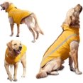 thumbnail image 3 of Abrigo impermeable para perros, chaqueta cálida de invierno, ropa para mascotas a prueba de viento, chaqueta para perros pequeños y medianos con orificio para arnés, 3 of 5