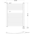 thumbnail image 5 of HEATGENE Smart Towel Warmer with Timer and Temperature Control, Large Smart Liquid Filled Towel Rails, Plug-in/Hardwired Towel Rack Heater Compatible with Google Home, Matte Black, 5 of 9