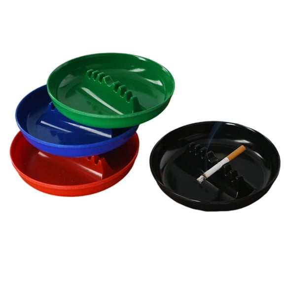 Vintage Plastic Ashtrays for Cigarettes,Ash Tray for Cigarettes,Cool Home Ashtrays Round With 7 Cigarette Ports,Creative Fireproof Melamine Ashtray,Home Office Ornaments (Multi-Color)