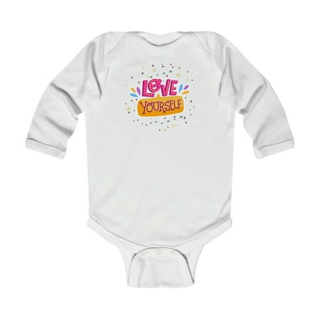 

Rabbit Skins Fun Love Yourself Infant Long Sleeve Bodysuit