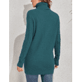 thumbnail image 4 of PrettyGuide Women's Long Sweater Turtleneck Pullover Tunic Sweater Tops, 4 of 7