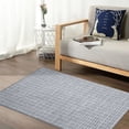 thumbnail image 2 of Hasoo Modern Rug Geometric Plaid Area Rug for Living Room, Dark Gray, 2' x 3', 2 of 5