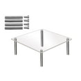 thumbnail image 4 of Birdeem Metal Racks with Shelves, Transparent Acrylic Cake Hand Display Rack, Metal , Table Placement Rack, 4 of 7
