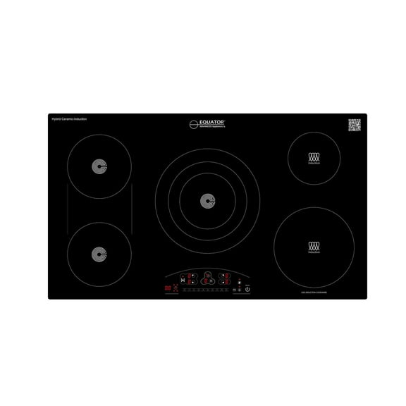 Equator Advanced Appliances 36" Electric Hybrid CERAMIC-INDUCTION 5 Burner Cooktop 220V