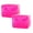 Hot Pink-2Pcs, variant on Clear Toiletry Pouch 7.08" TSA Approved Carry On Travel Makeup Bag, Cosmetic Organizer for Women Men, Reusable Transparent Toiletry Bottle Case for Airplane Flight Essentials