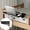 Black, variant on ROGE Foldable Bedside Shelf, Clip-on Bed Side Table for Top Bunk Heavy Duty, College Dorm Room Essentials, Loft Nightstand Organizer Tray (White)