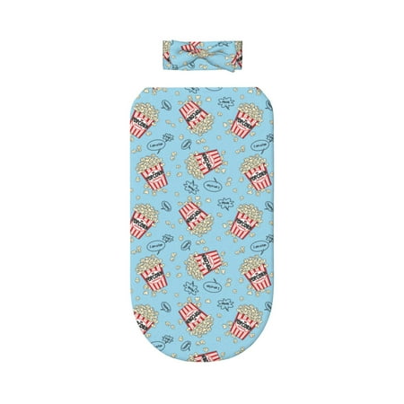 

Lafuoo I Am A Fan Popcorn Pattern 0-6 Months Newborn Swaddle Bag Headband Set for Girls Clothes Baby Care Products