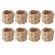 thumbnail image 1 of 8Pcs Country Style Water Woven Napkin Ring, Hand-Woven Straw Napkin Ring, Farmhouse Natural Napkin, 1 of 5