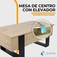 thumbnail image 4 of Mesa de centro elevable minimalista de madera, 4 of 8