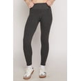 thumbnail image 3 of Womens Ribbed Knit Fleece Lined High Waist Leggings, 3 of 3
