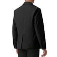 thumbnail image 3 of INSPIRE CHIC Men's Business Regular Fit Notch Lapel Single Formal Breasted Blazer S Black, 3 of 5
