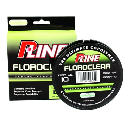 UPC: 0015789013264 | P-Line Floroclear Fluorocarbon Coated Mono Mist Green 15lb 300Yd
