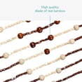 thumbnail image 3 of Navaris Beaded Curtain For Doorways - Boho Curtains For The Home - Patterned Beads For Doorways - Bamboo Beaded Curtain  - 200 x 90cm / 90 x 35.4 inches, 3 of 5